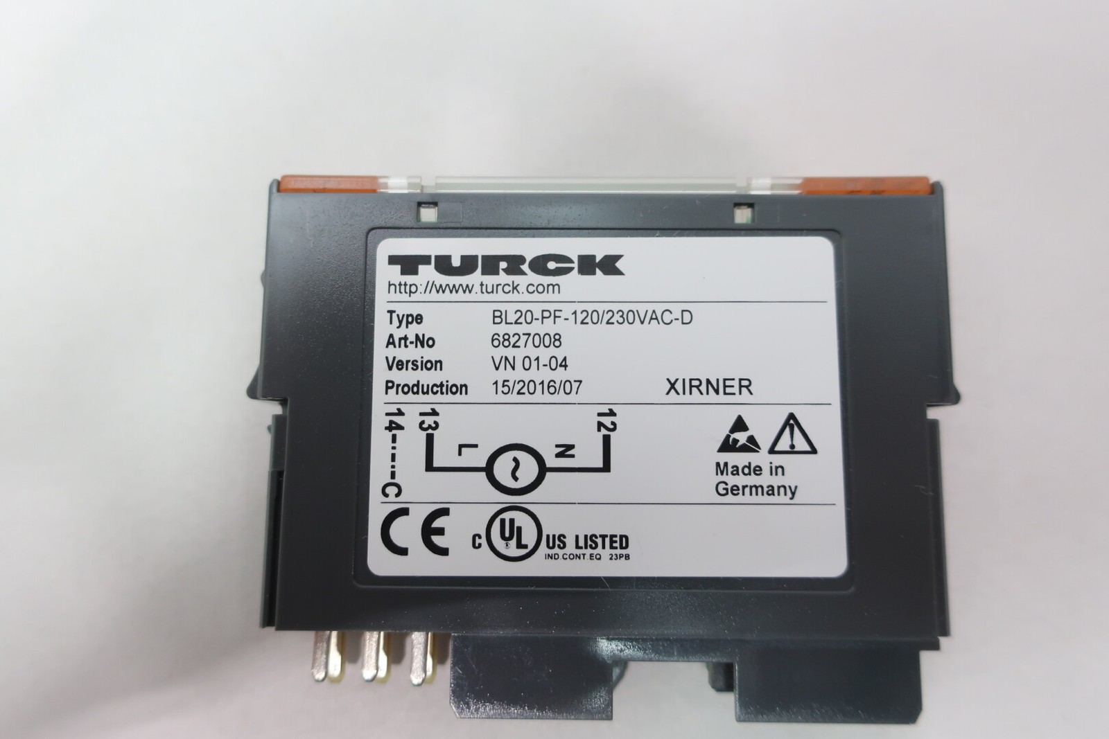 Turck BL20-PF-120/230VAC-D Power Feeding Module