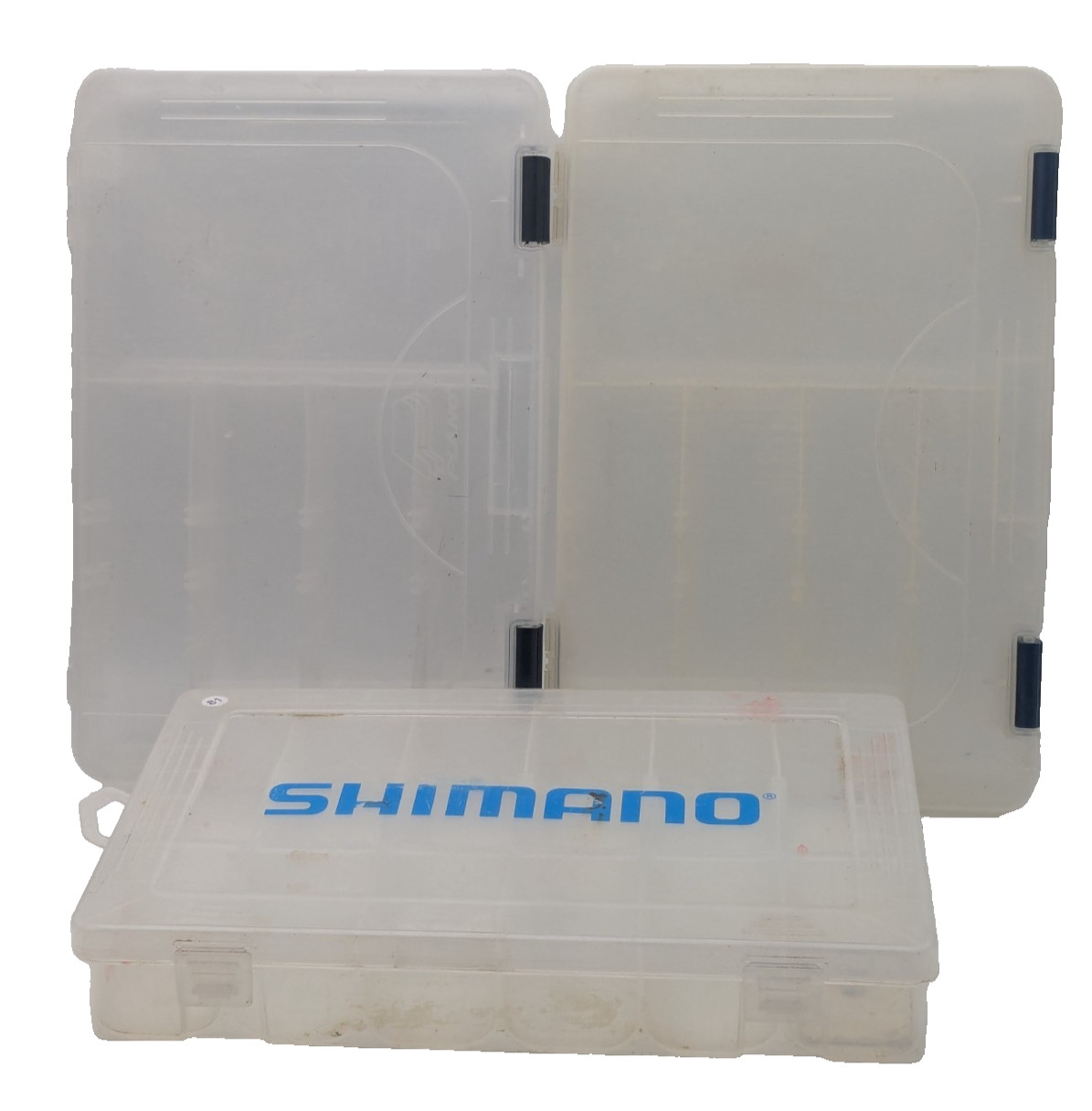 3 Clear Plastic Adjustable Storage Organizer Utility Craft Tackle Boxes 10.75"
