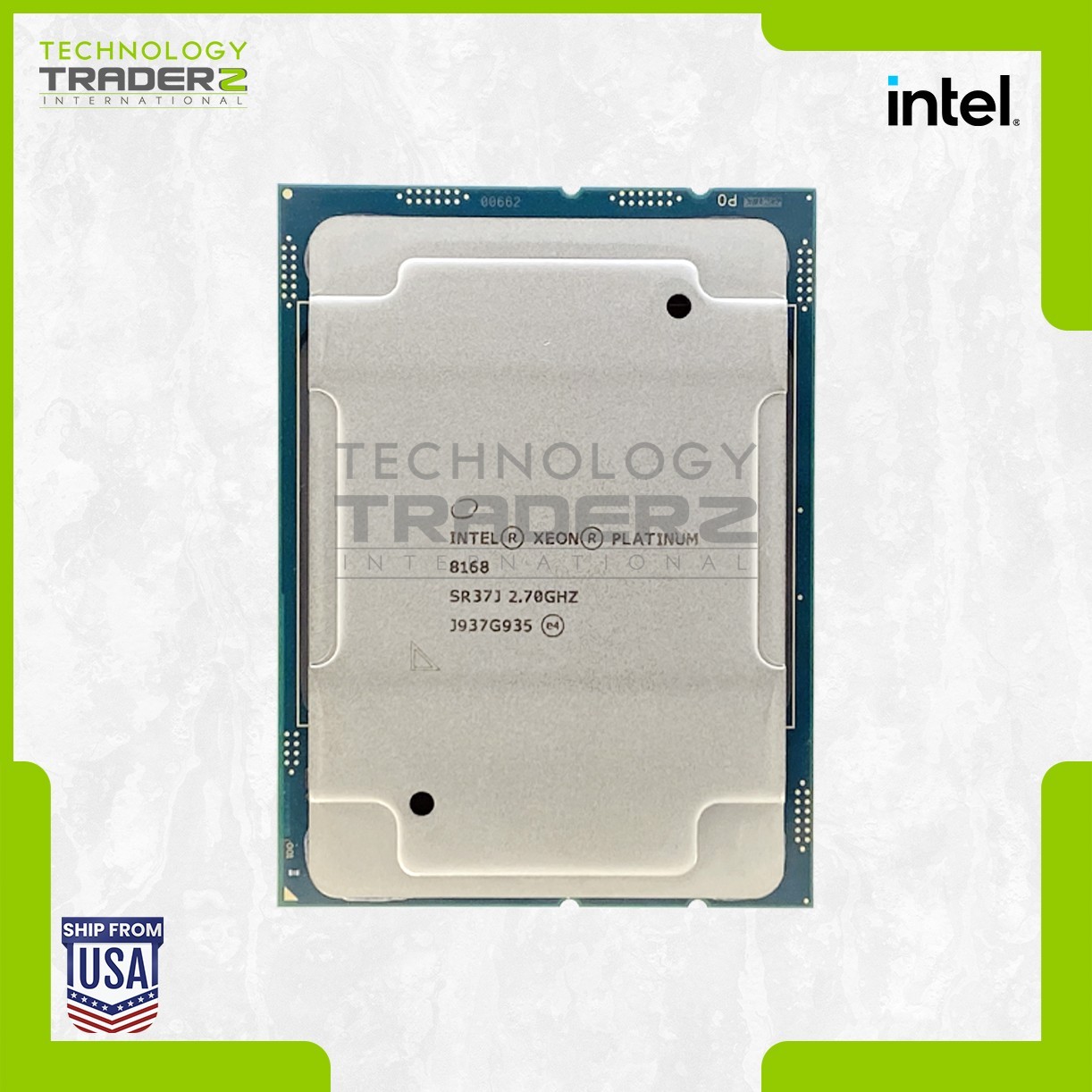SR37J Intel Xeon Platinum 8168 24-Core 2.70GHz 33MB 205W LGA3647 Processor