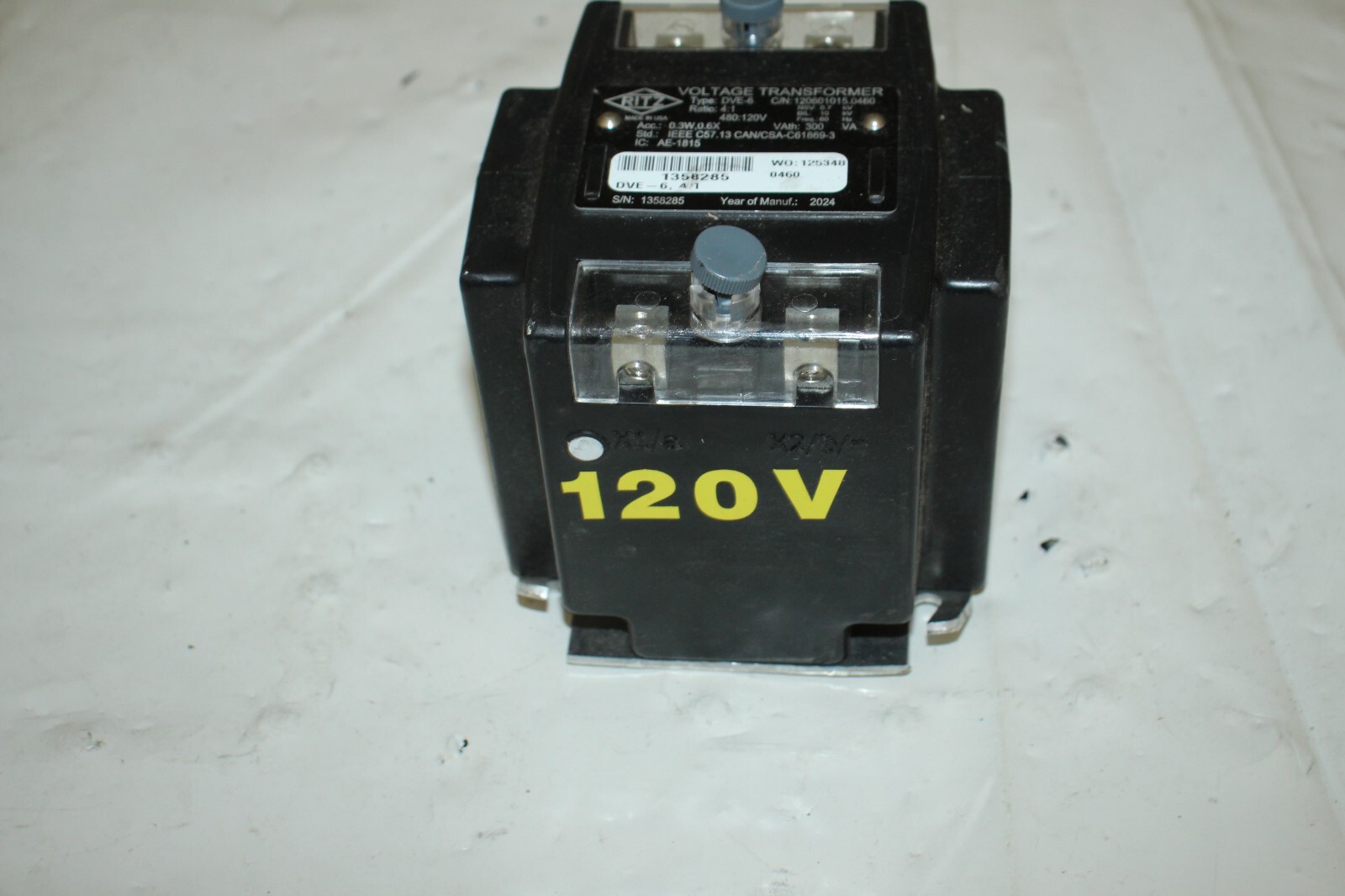 Ritz Voltage Transformer DVE-6 4:1 120V 480V