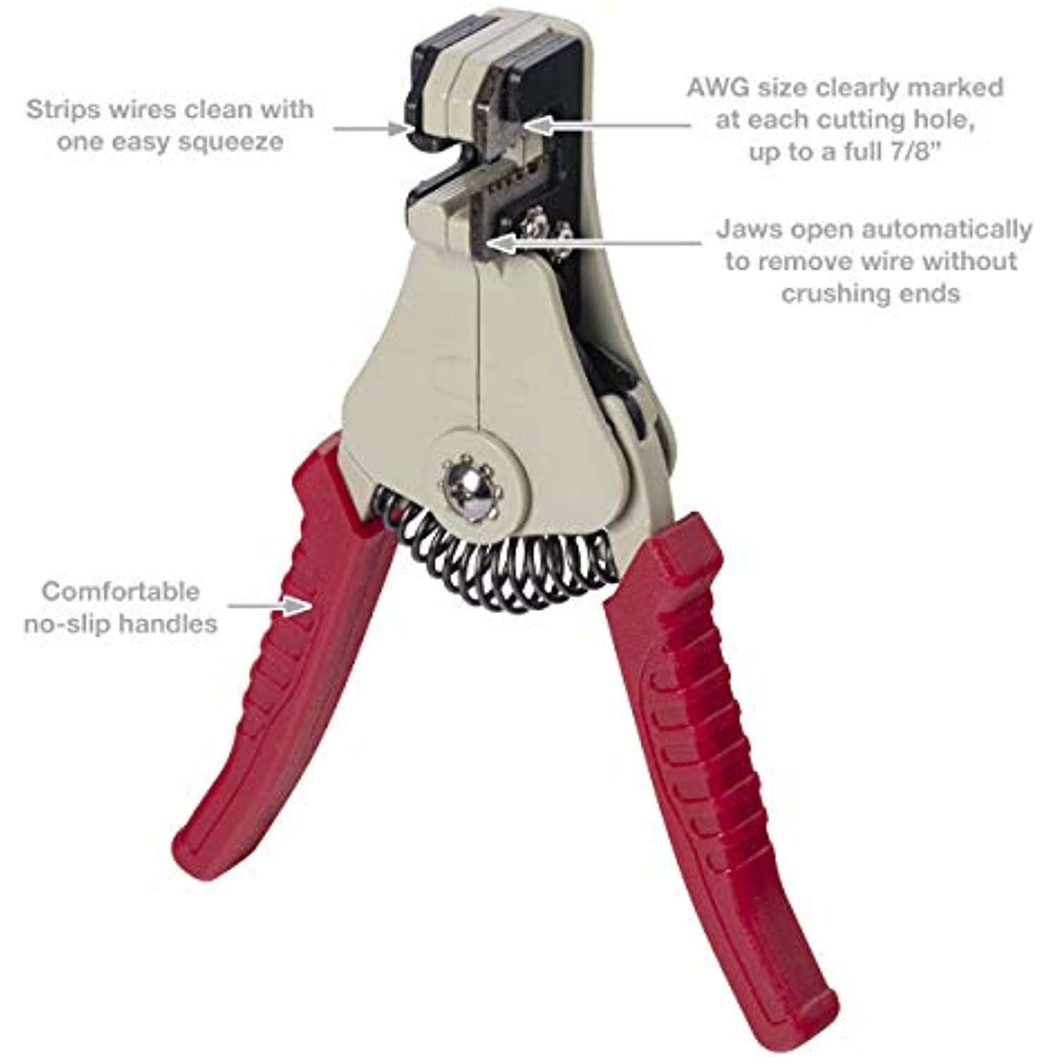 Gardner Bender SE-92 Strip-Easy Automatic Wire Stripper, 22-8 AWG, Solid or