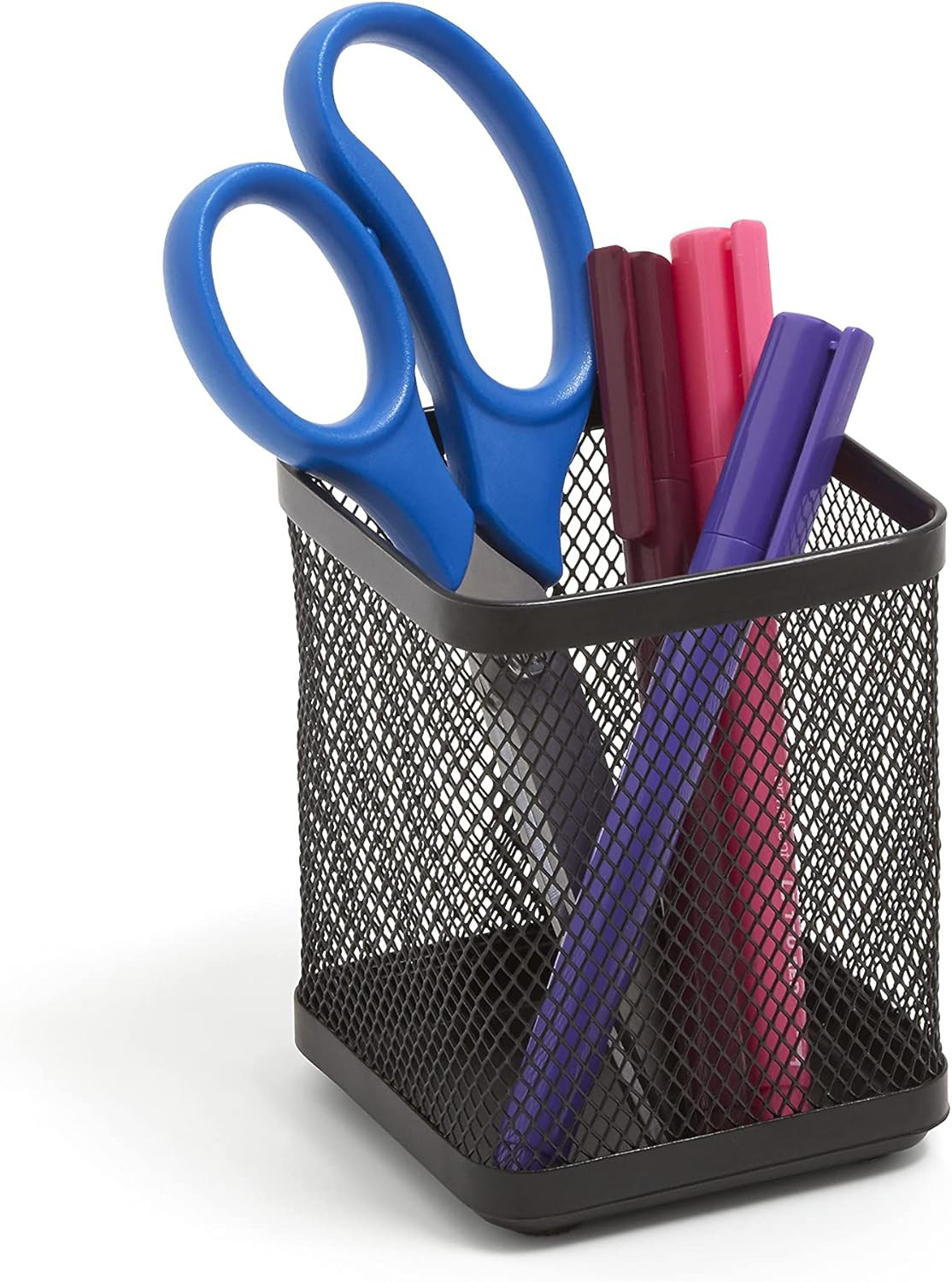 Stackable Wire Mesh Pencil Holder – Desktop Organizer for Pens, Pencils & Office