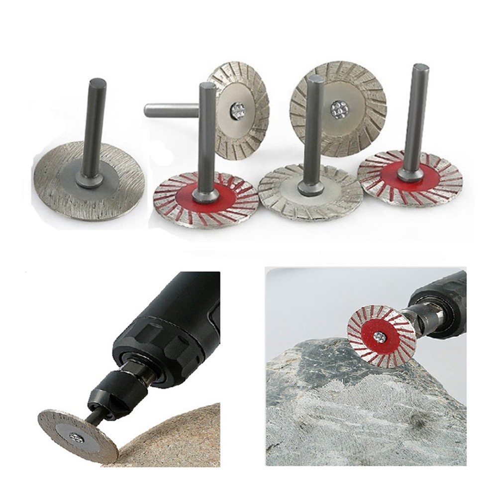 1pc 6mm Shank Circular Saw Blade Wood Metal Stone Cutting Discs With Mandrel