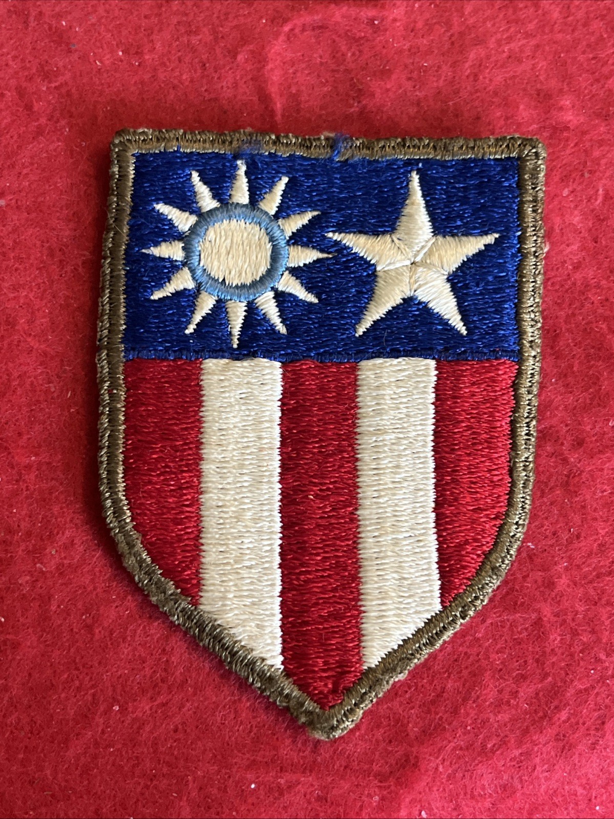 WWII U. S. MILITARY CHINA-BURMA-INDIA (CBI) THEATER OF OPERATIONS SSI Mil. Patch