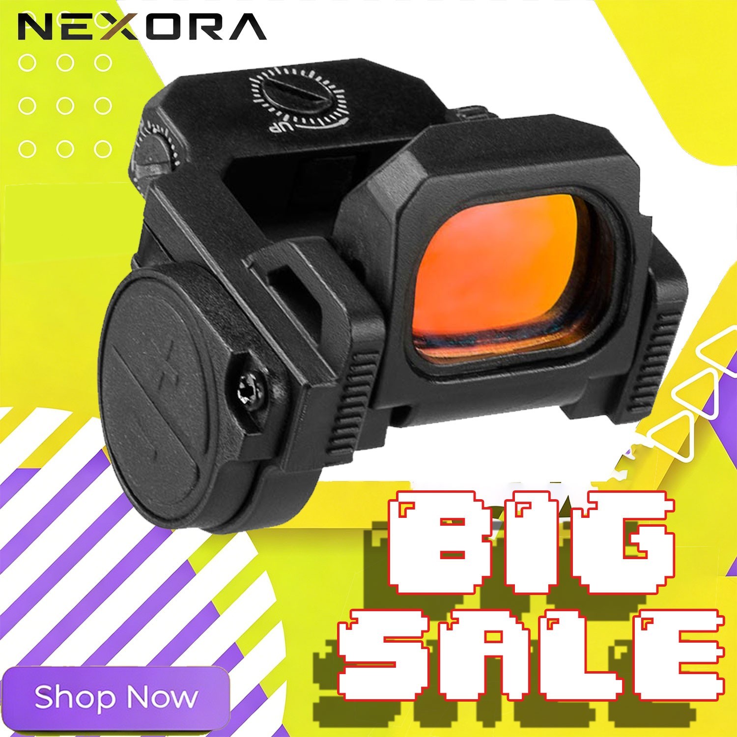 Vism FlipDot Pro Folding Flip Up Red/Green Dot Reflex Sight For RMR & MOS Glock