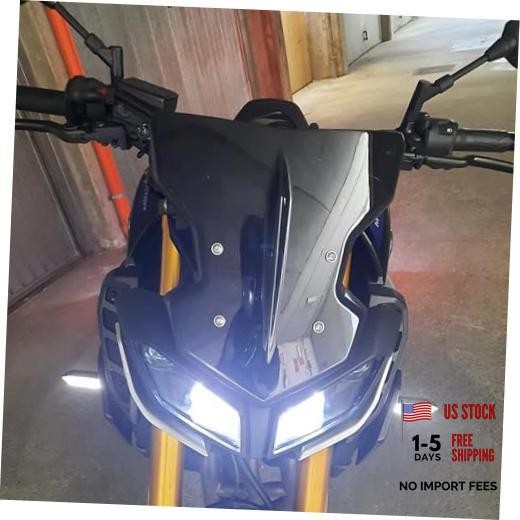 12" Motorcycle Windshield for Yamaha MT09 FZ09 2017 2018 2019 2020 Windscreen