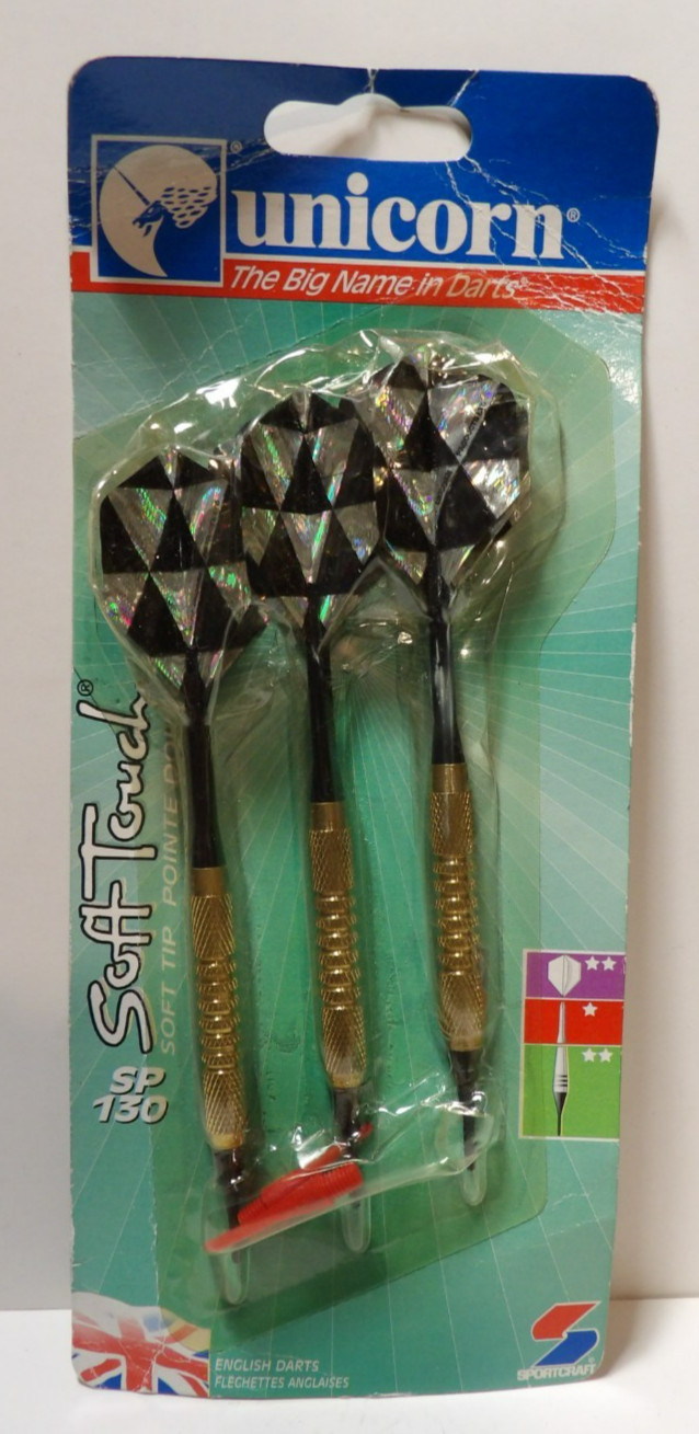 Vintage 1998 Unicorn Sportcraft SP-130 Soft Touch Darts NOS Set of 3 1990s