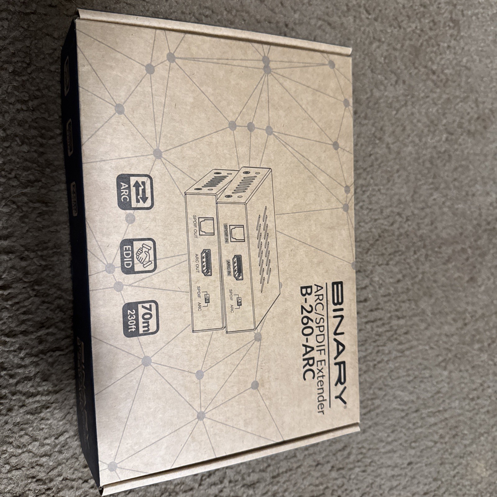 Binary B-260-ARC Audio Return Extender for HDMI ARC and S/PDIF Brand New