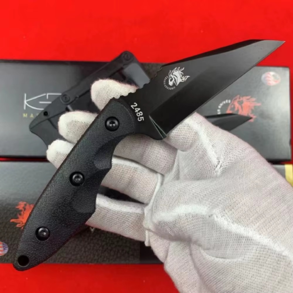 Hinderance Style Fixed Blade Knife 3.5" Wharncliffe Tanto High Carbon Sheath