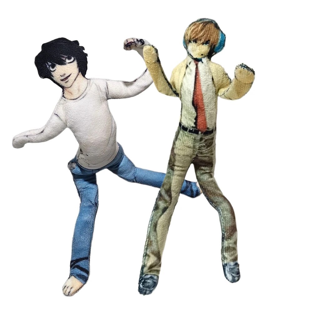 2pcs Anime Light Yagami L Plush Light Yagami L Plushies Doll Slender Twistable
