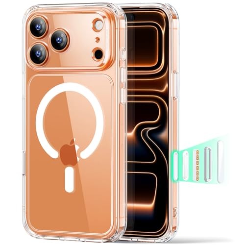 for Case, Camera Control, Compatible with MagSafe, iPhone 17 Pro Max A-Clear