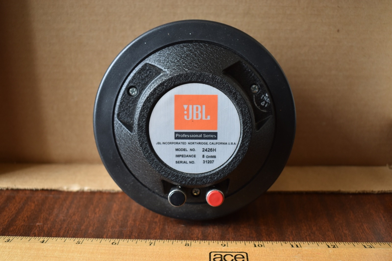 JBL Professional Series Compression Driver Speaker Model# 2426H Tested Works