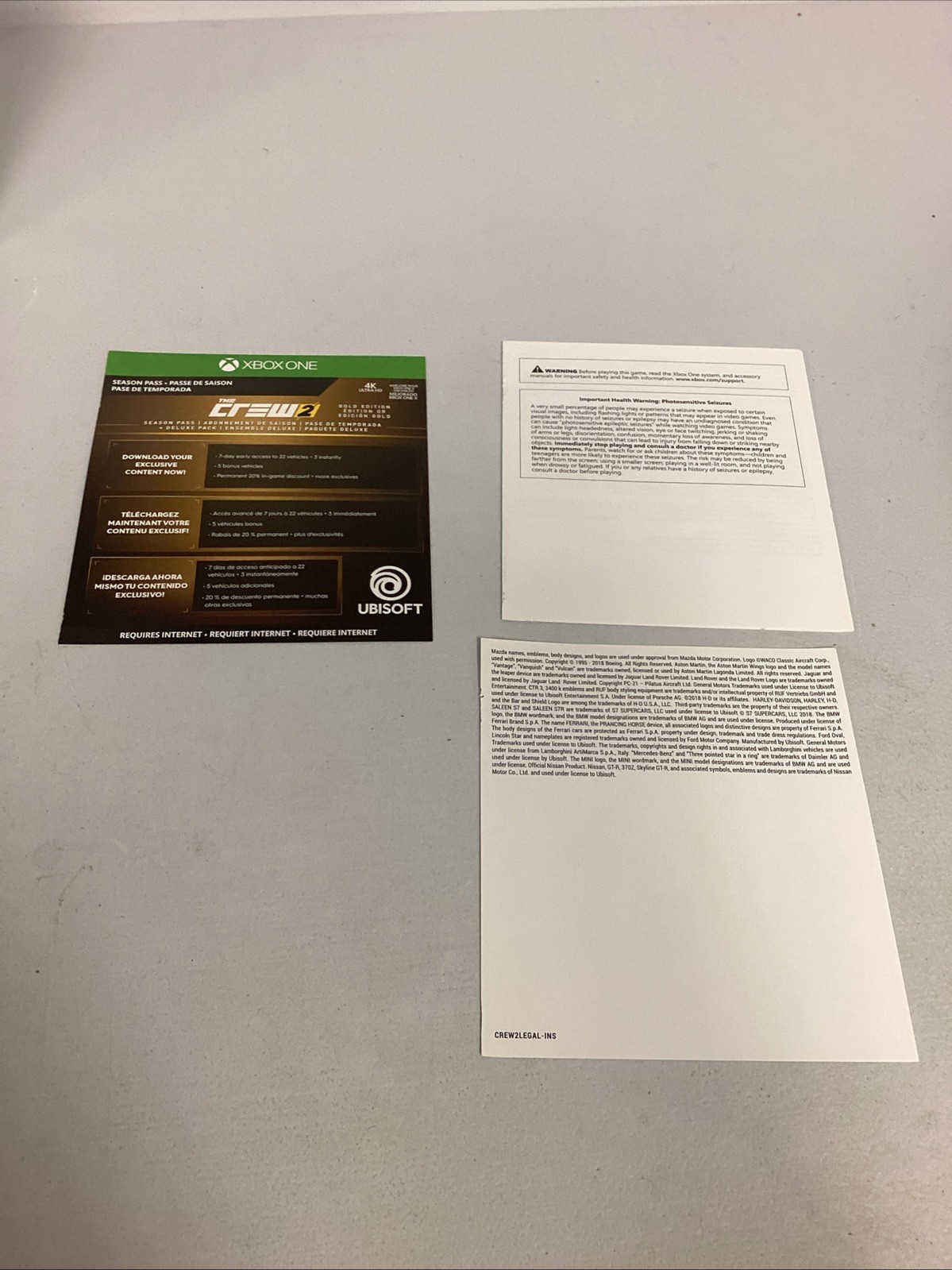 The Crew 2 Xbox One Gold Edition Steelbook Case Only With Code
