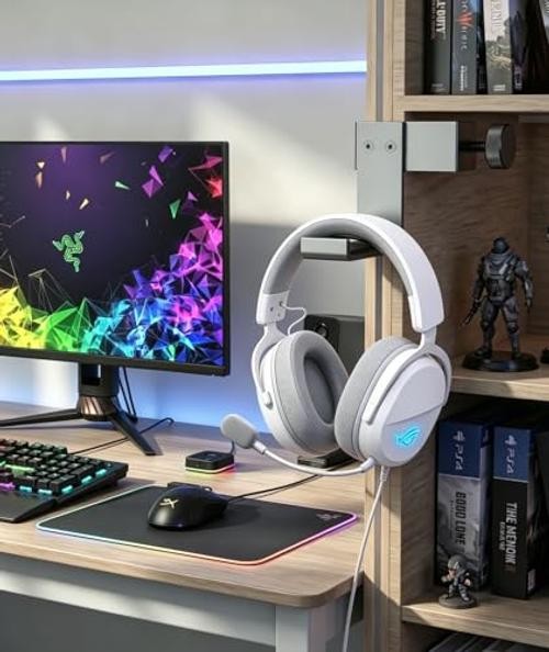 Foldable Aluminum Headphone Holder with Adjustable Adjustable Stand