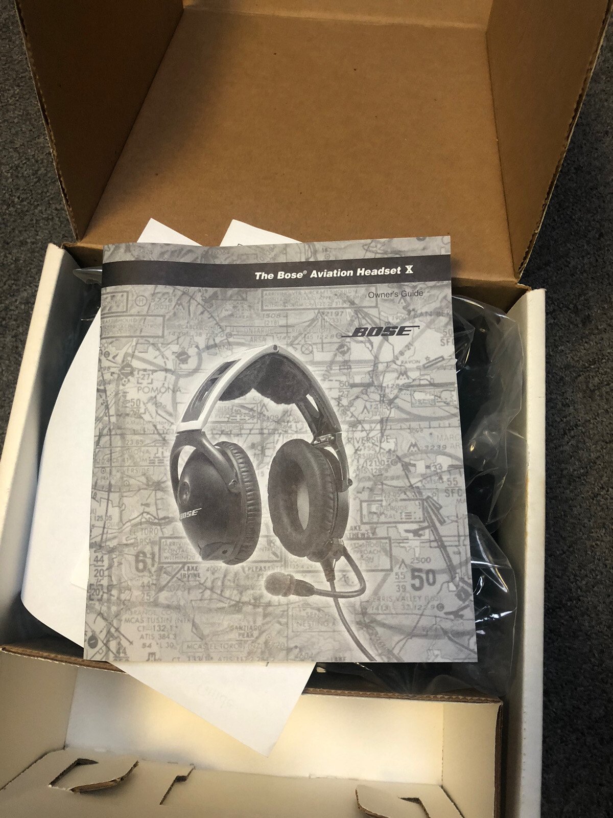 BRAND NEW IN BOX bose aviation headset x HF battery coil cord Dynamic U174