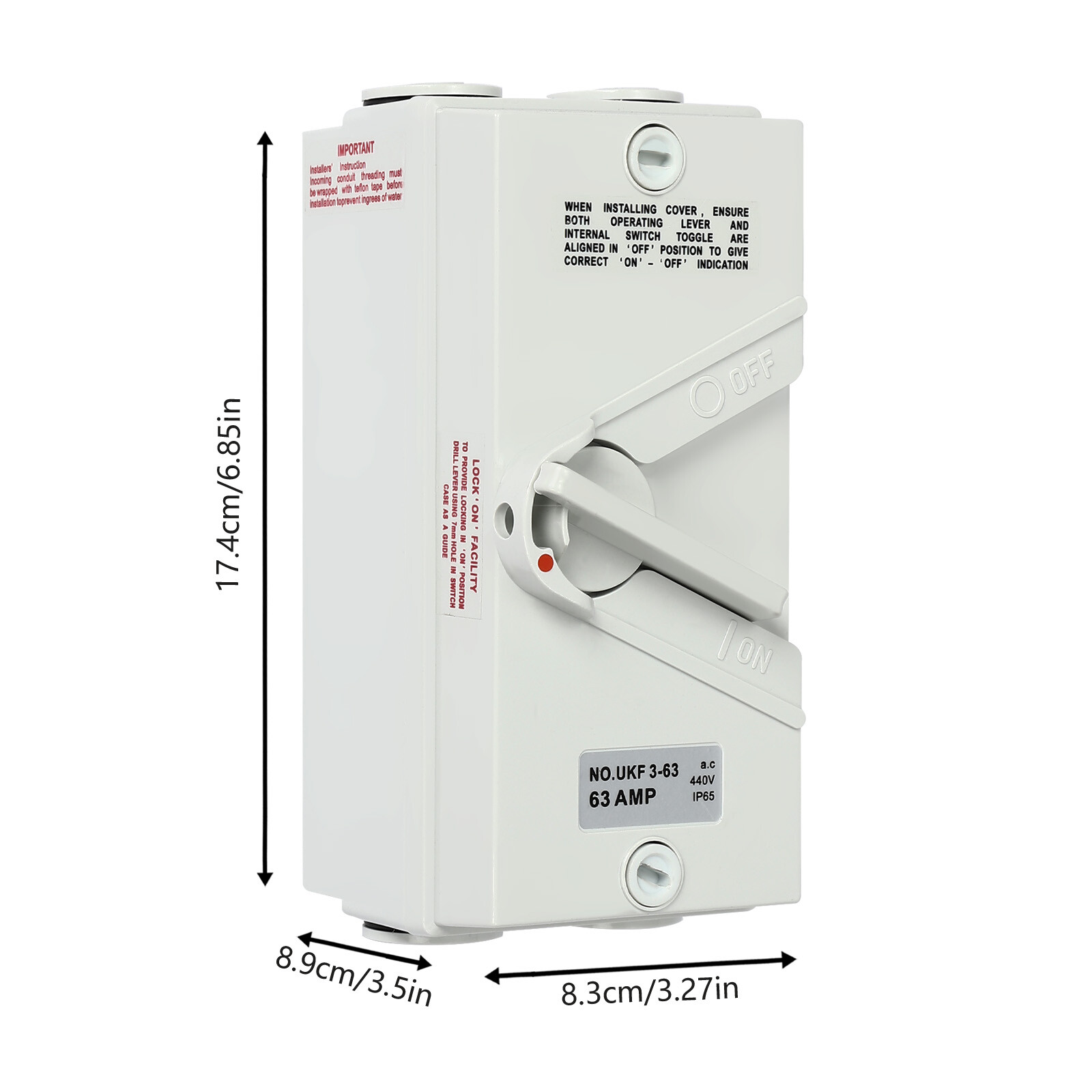 Isolation Switch, Safety Isolation Switch, 3 Pole Safety Isolation Switch