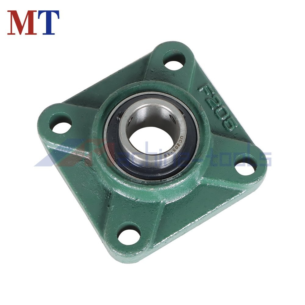 10 Pack UCF205-16 Pillow Block Flange Bearing 1" Bore 4 Bolt Solid Base