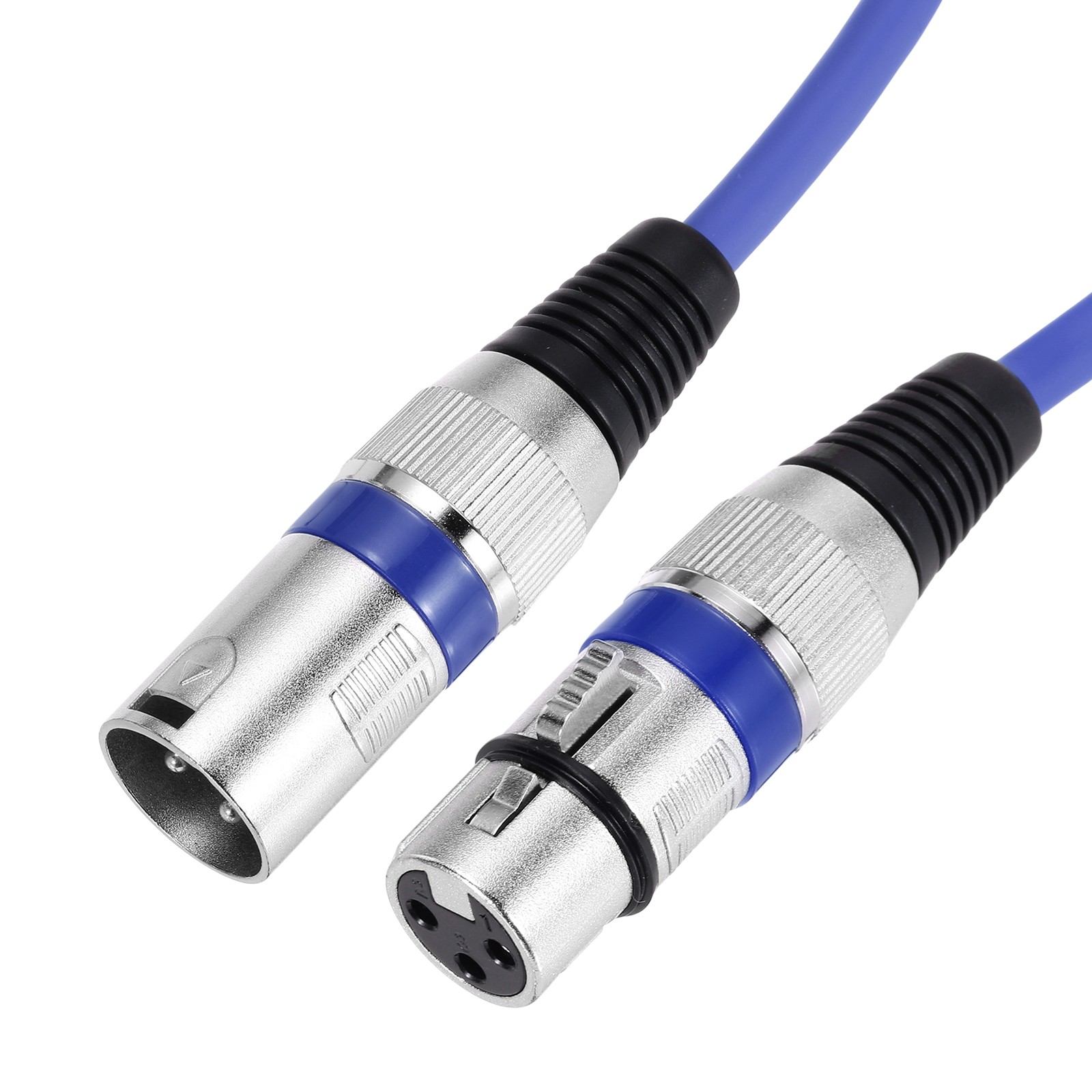 XLR Male to XLR Female Cable, 10ft XLR to XLR Microphone Cable, Blue