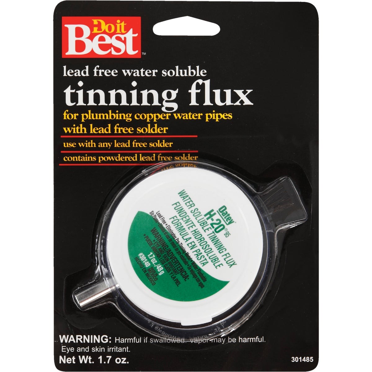 Do it Best H-2095 1.7 Oz. Water Soluble Tinning Flux, Powdered 53073 SIM Supply,