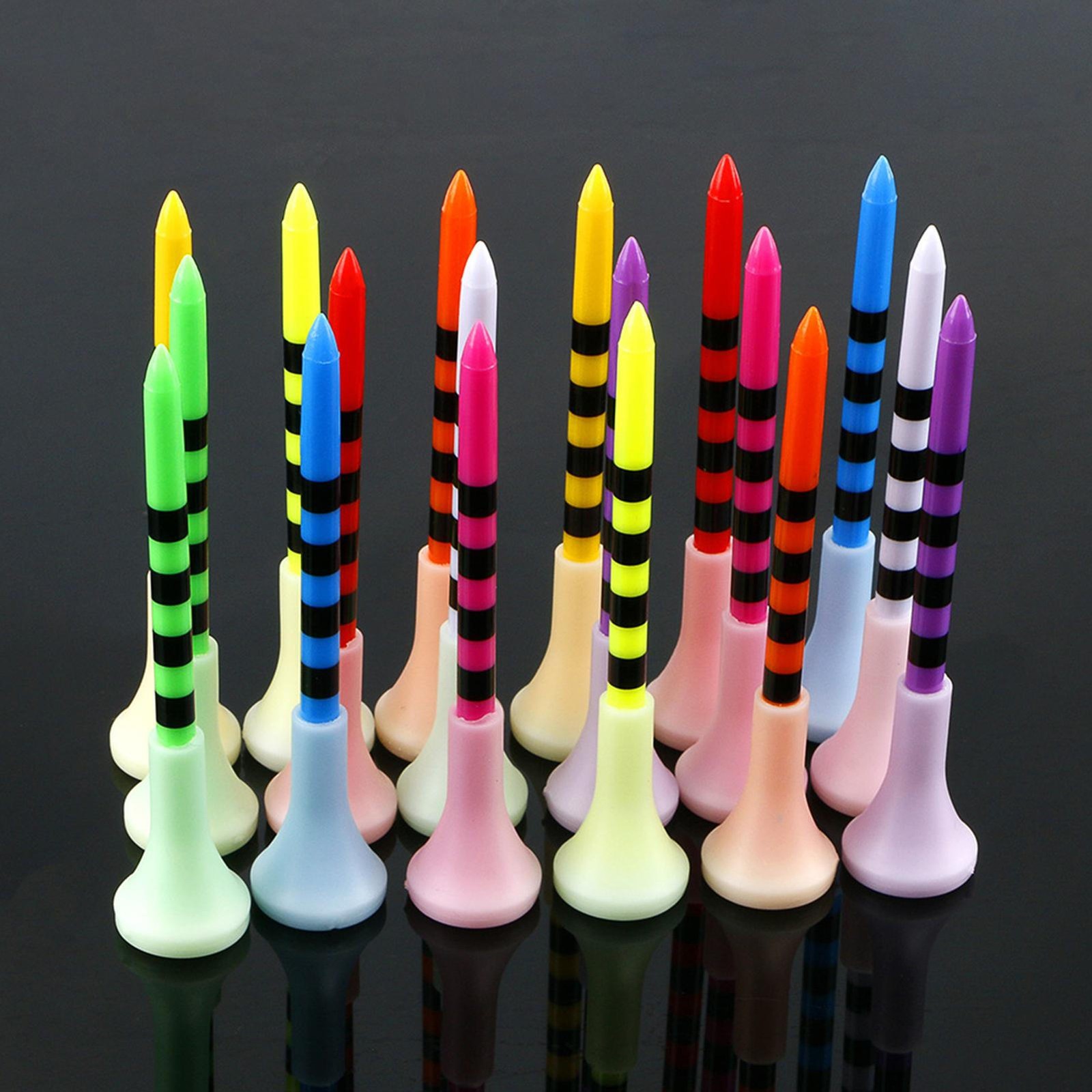 Light Up Golf Tees 50pcs Lighted Golf Course Supplies Professional