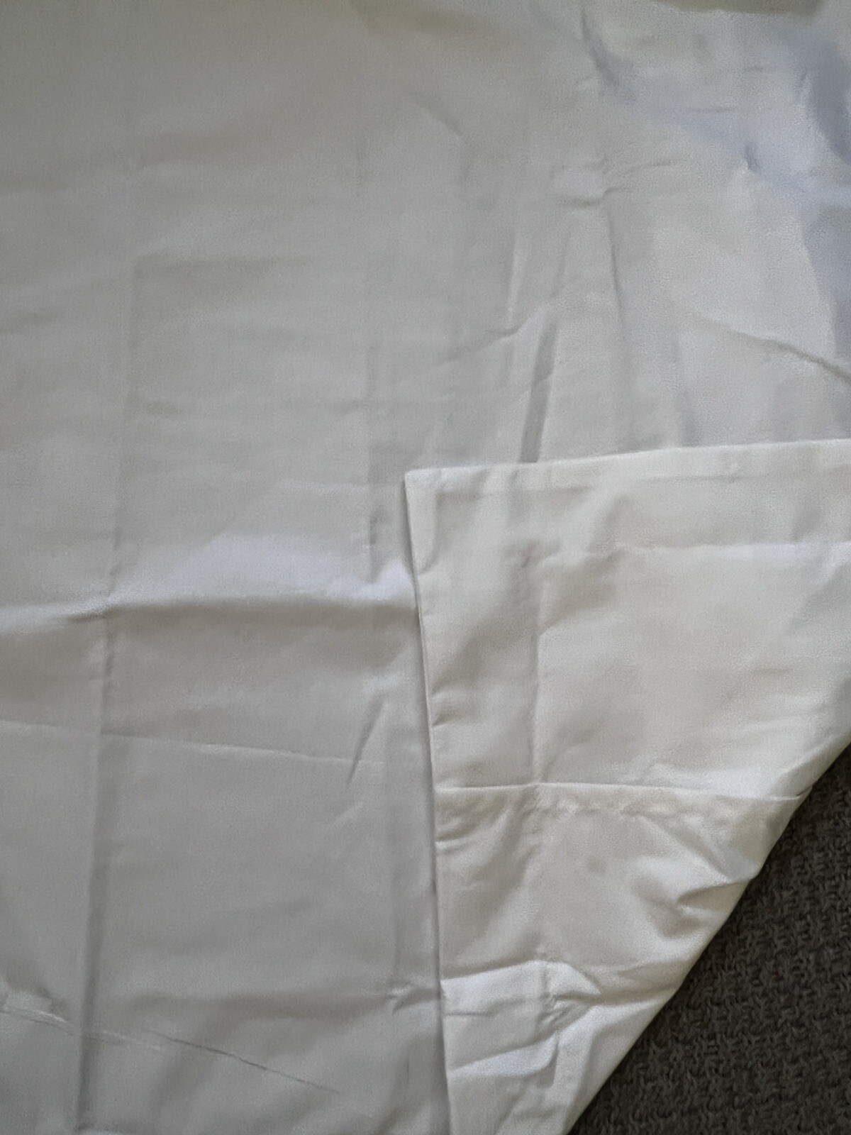 Solid White Poplin Euro Sham, 29"x29", Fits 25" Pillow