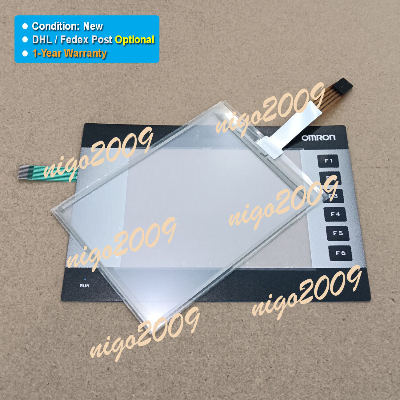 Touch Screen Glass Panel Membrane Fit for OMRON NQ5-TQ010-B Interactive Display