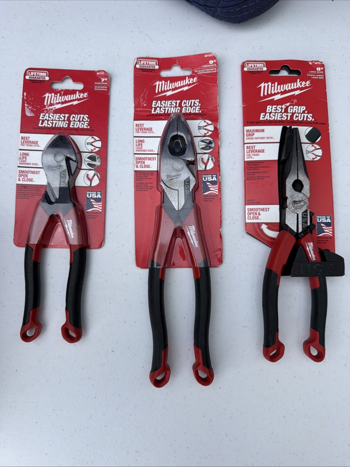 Milwuakee Hand Tools MT557 MT550 MT555 Diagonal , Linesman’s, Long Nose