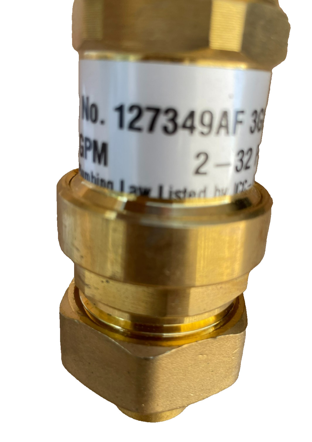 CALEFFI Flowcal Flow Controller Valve 1/2" SWT x 1/2" SWT 127349AF 3G0 NOS
