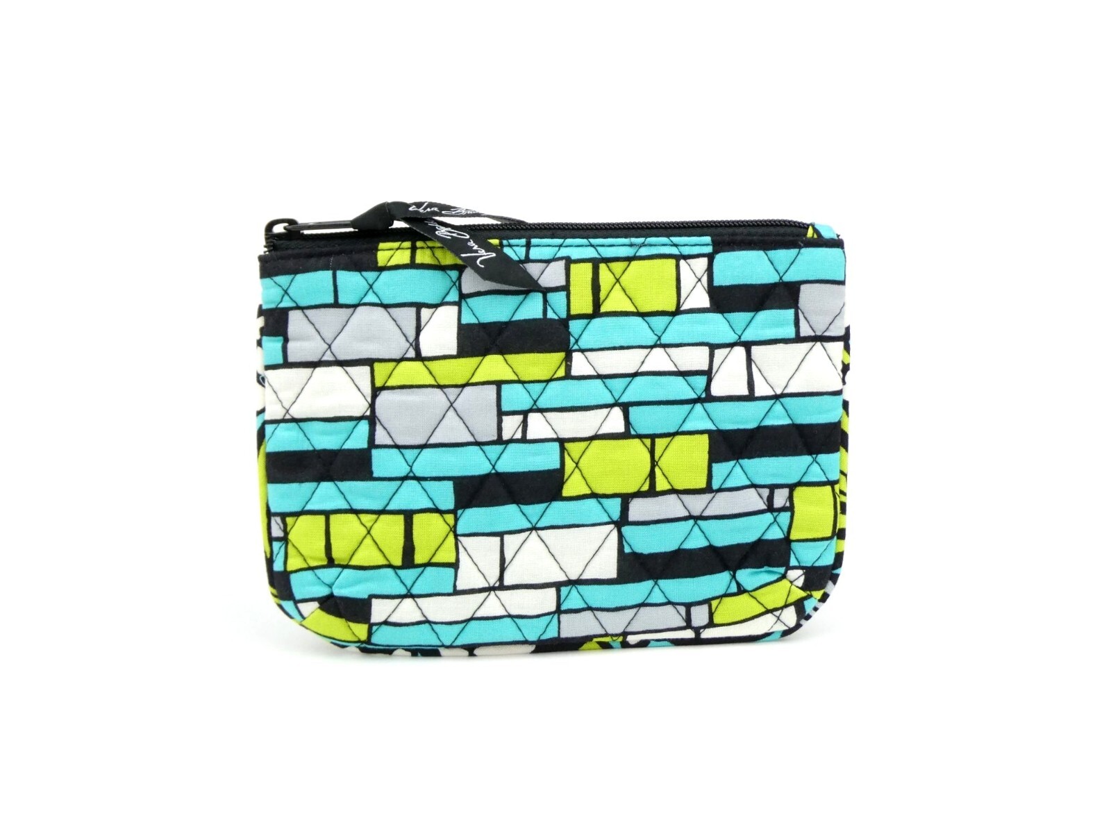 Vera Bradley Geometric Print Cotton Quilted Zipper Pouch