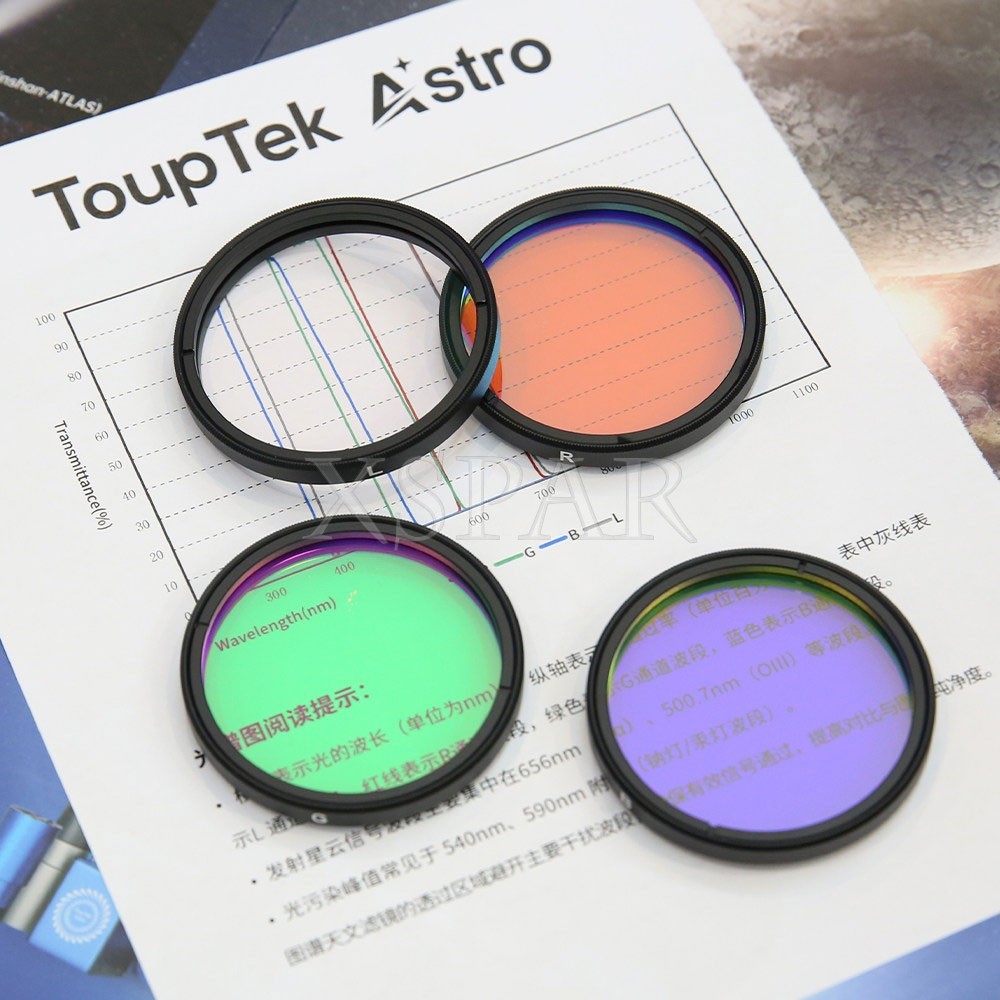 ToupTek 2-inch LRGB Filter Set RGB 3-channel Filters for Monochrome Cameras xsp