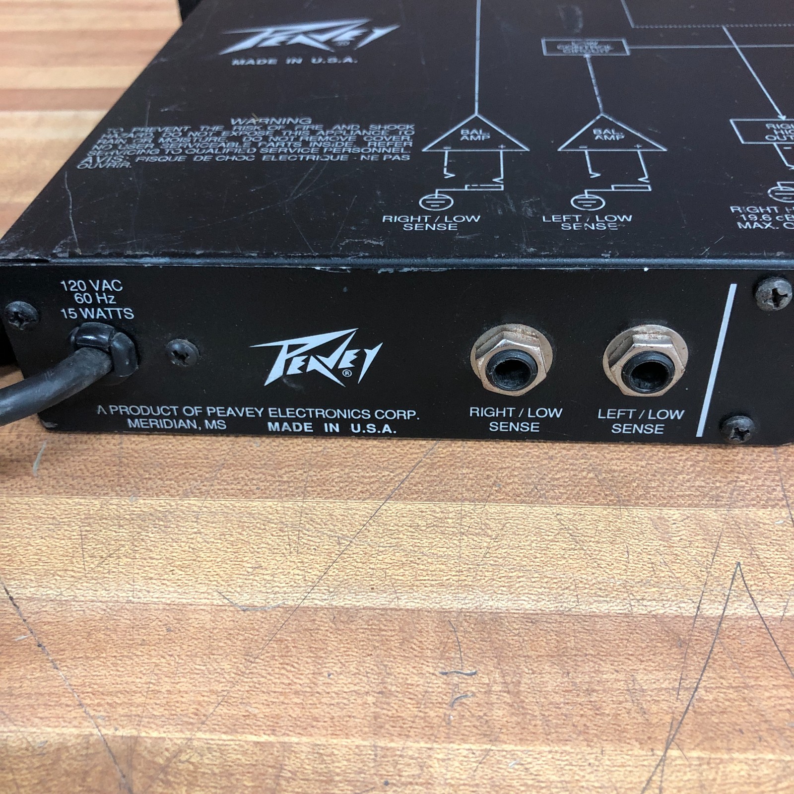 Peavey Dynamic System Controller Full Range/Bi-Amp Series 12 Rack Mount (WORKS)