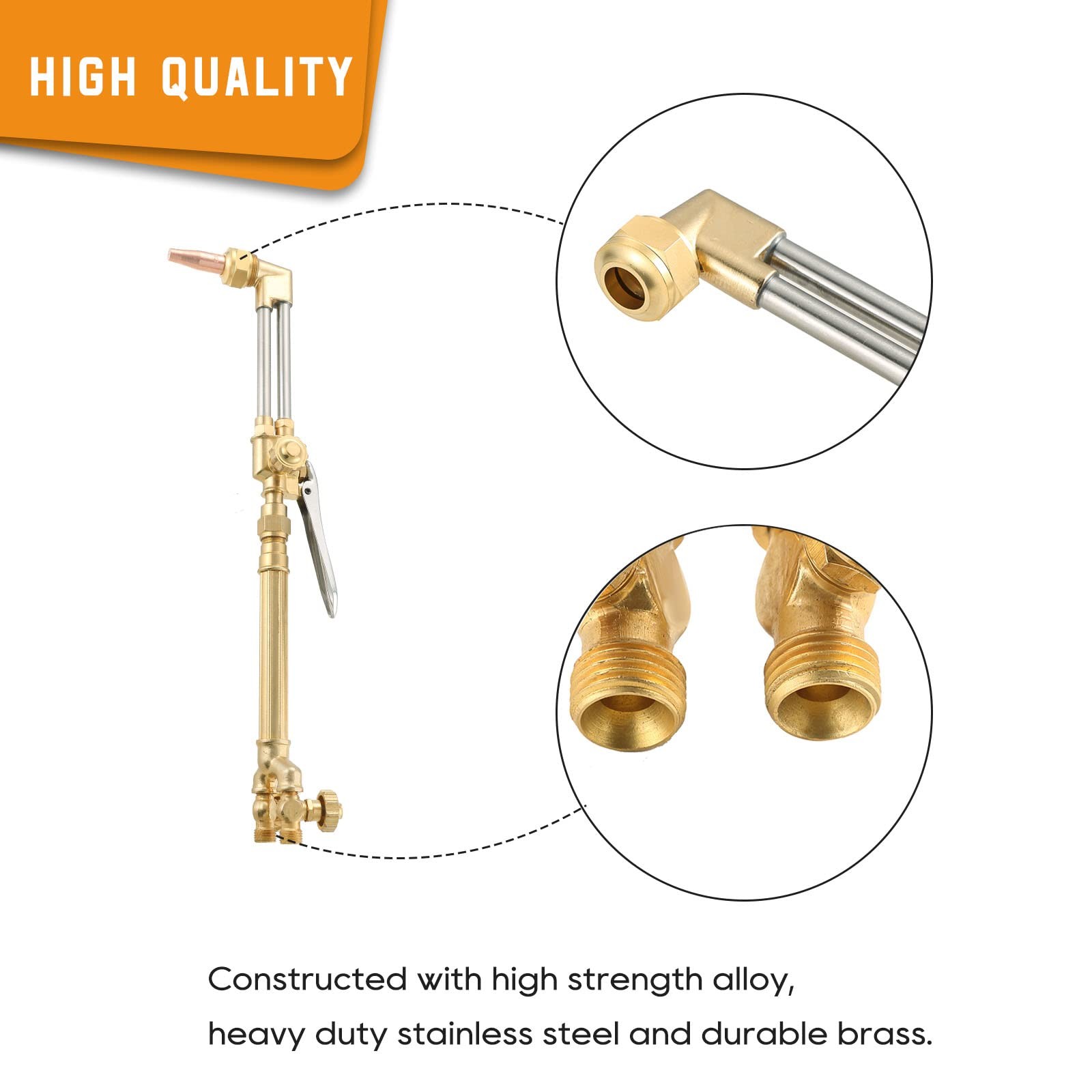 MYFULLY Medium Duty Oxygen/Acetylene Welding Torch | Victor Type Torch Handle...