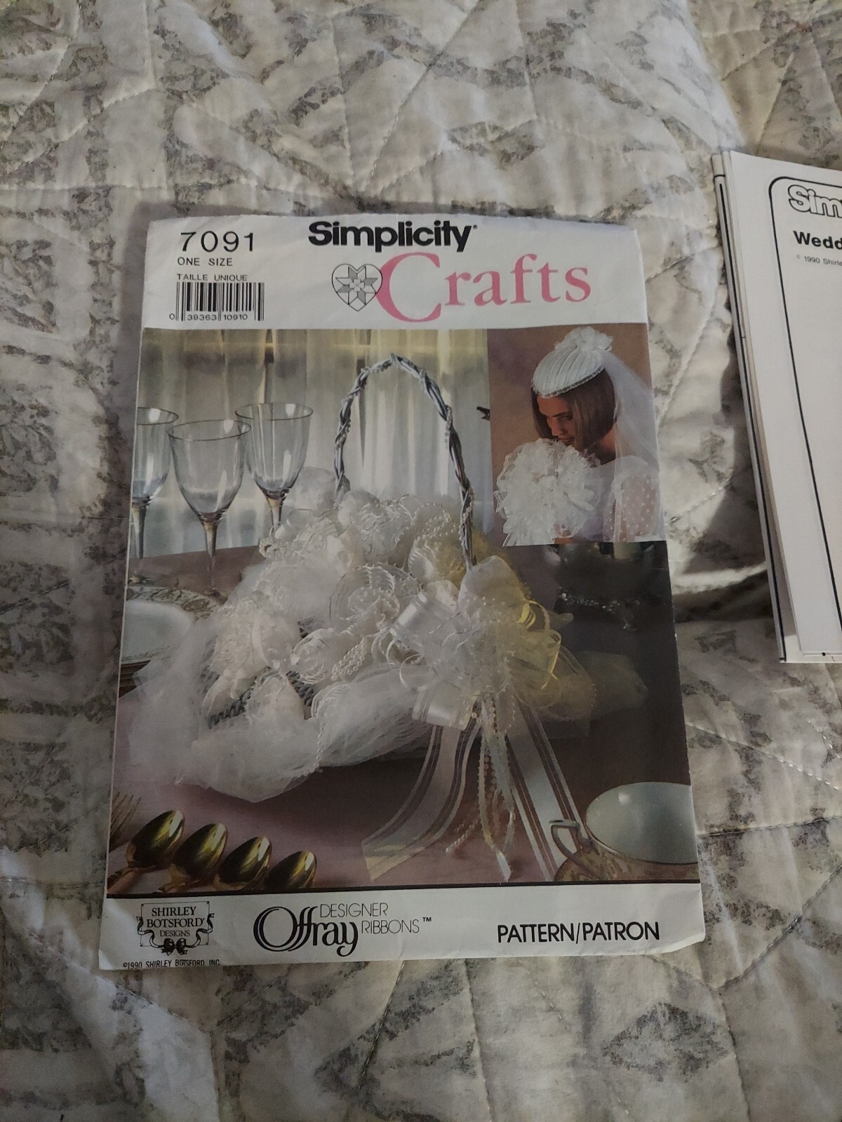 Vtg (1990) Simplicity #7091 Misses' Wedding Headpieces Bouquet Corsage NEW