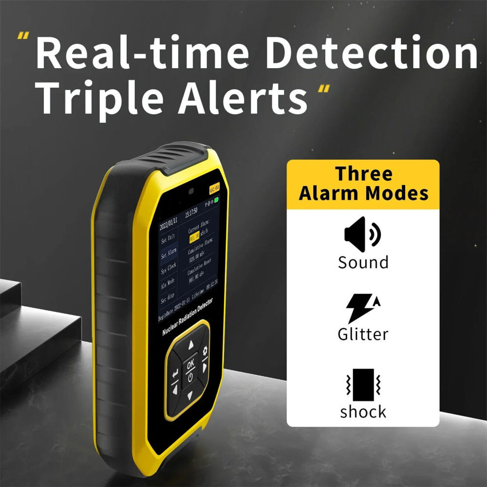 Nuclear Radiation Detector GM Geiger Counter β/γ/X-Ray Dosimeter Portable