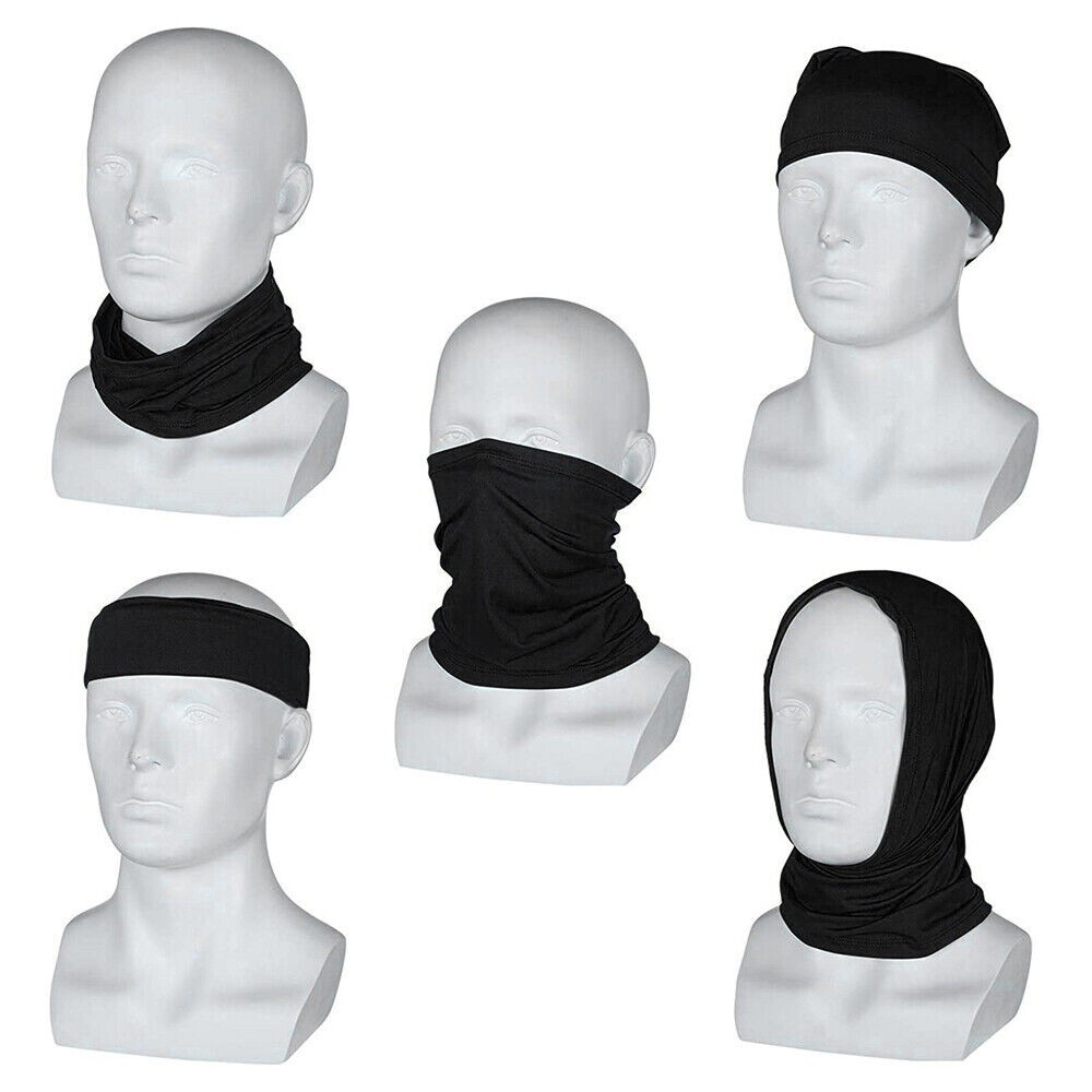 6pcs Face mask Neck Gaiter Headband Bandana Seamless Scarf Sun UV Protection