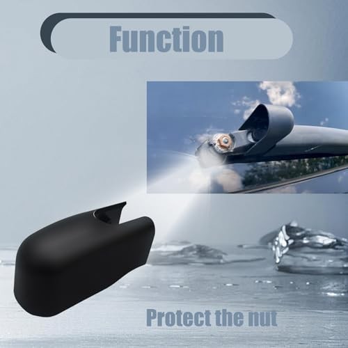 Rear Windshield Wiper Arm Nut, Rear Windshield Wiper Arm Cover Cap Compatible