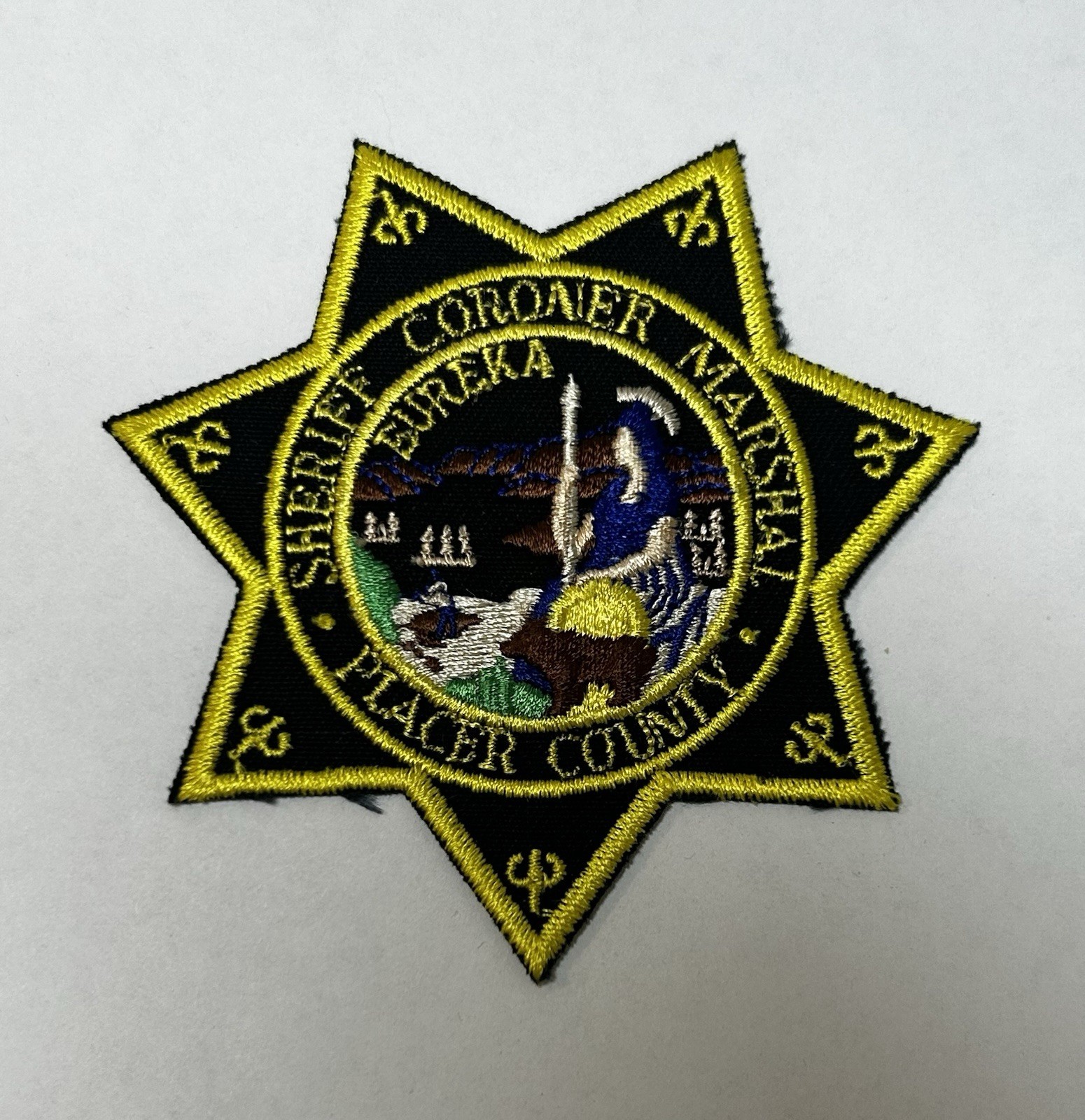 CALIFORNIA CA PLACER COUNTY SHERIFF CORONER MARSHAL DEPT PATCH #PDD27
