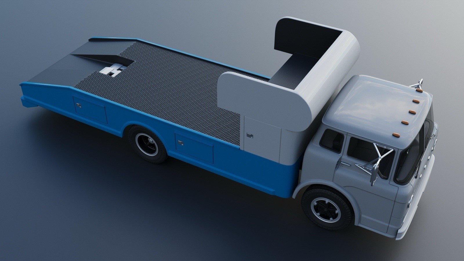 3d Printed 1/25 1972 C-700 Ramp Truck