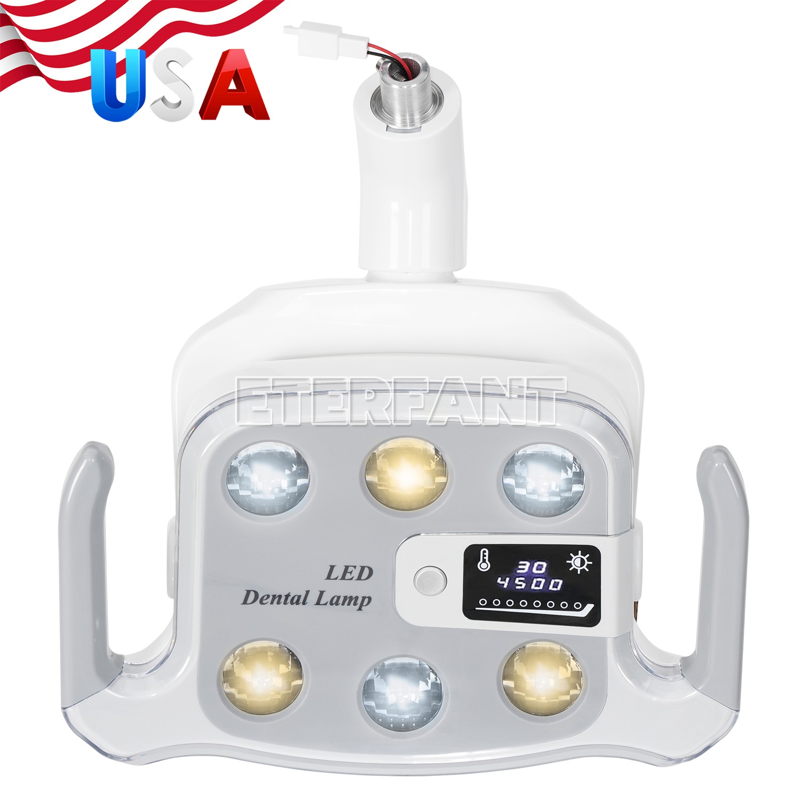 6 LED Dental 9W Operation Oral Lamp Light for Dental Unit Chair φ22mm Joint US