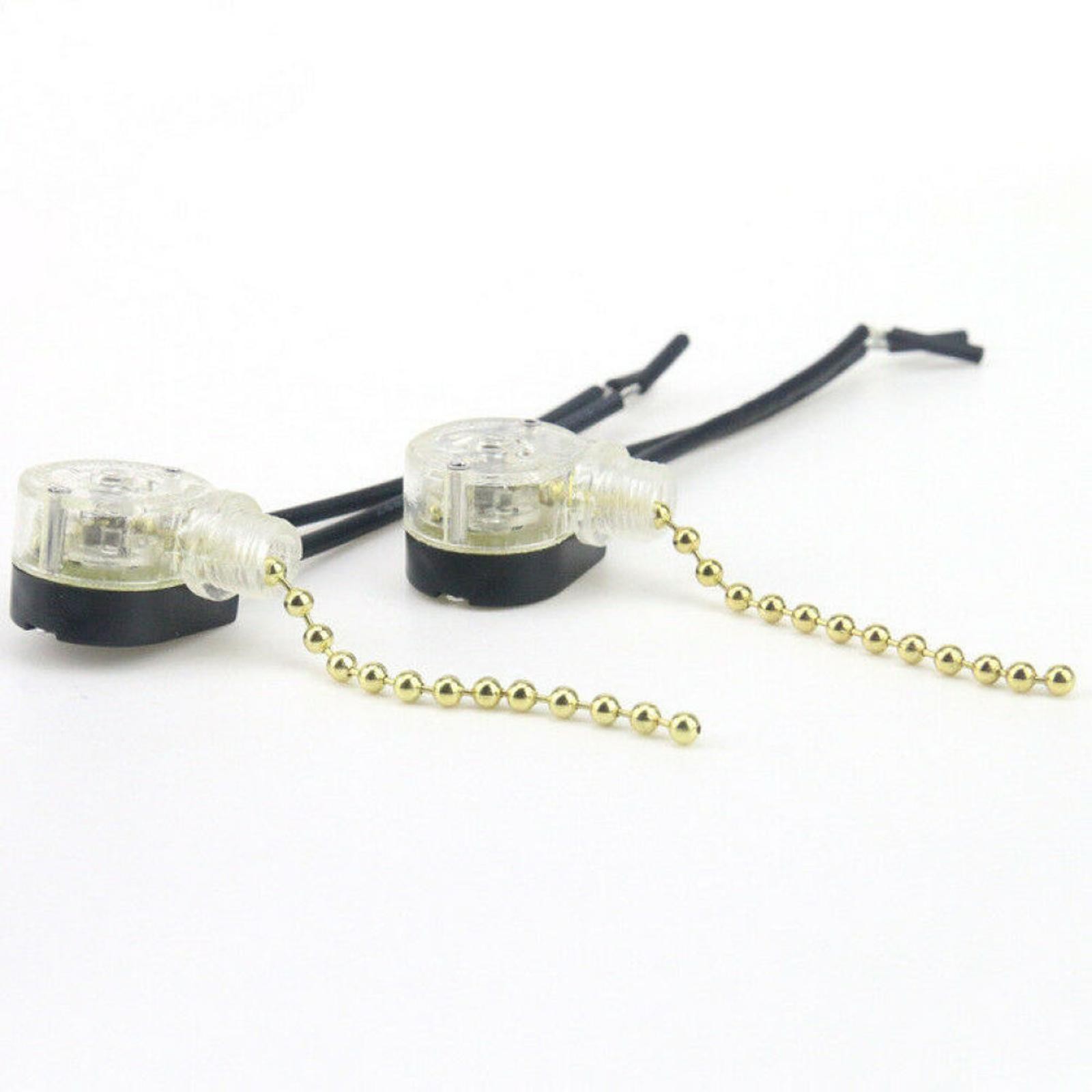 4Pack 125V/250V 5cm/1.9" Ceiling Fan Light Wall Light Chain Type Pull Switch