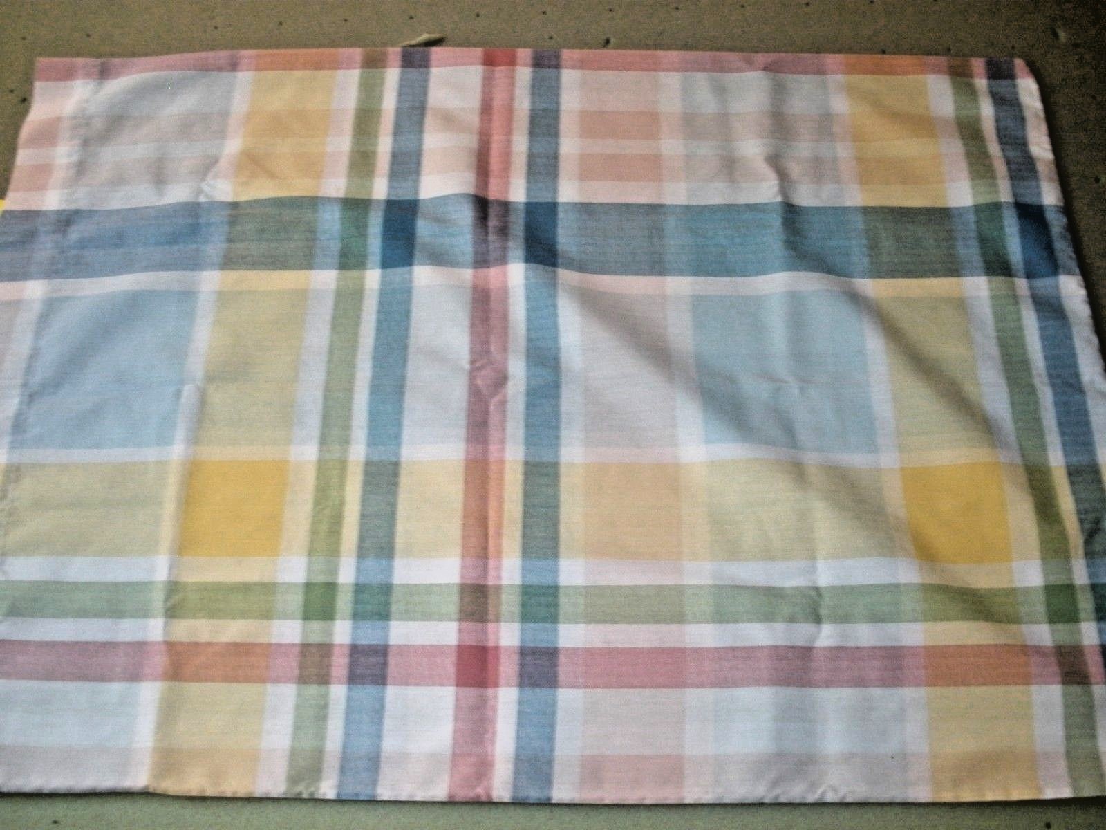 Lot of 2 J C Penney Pillowcases Pastel Stripes EUC