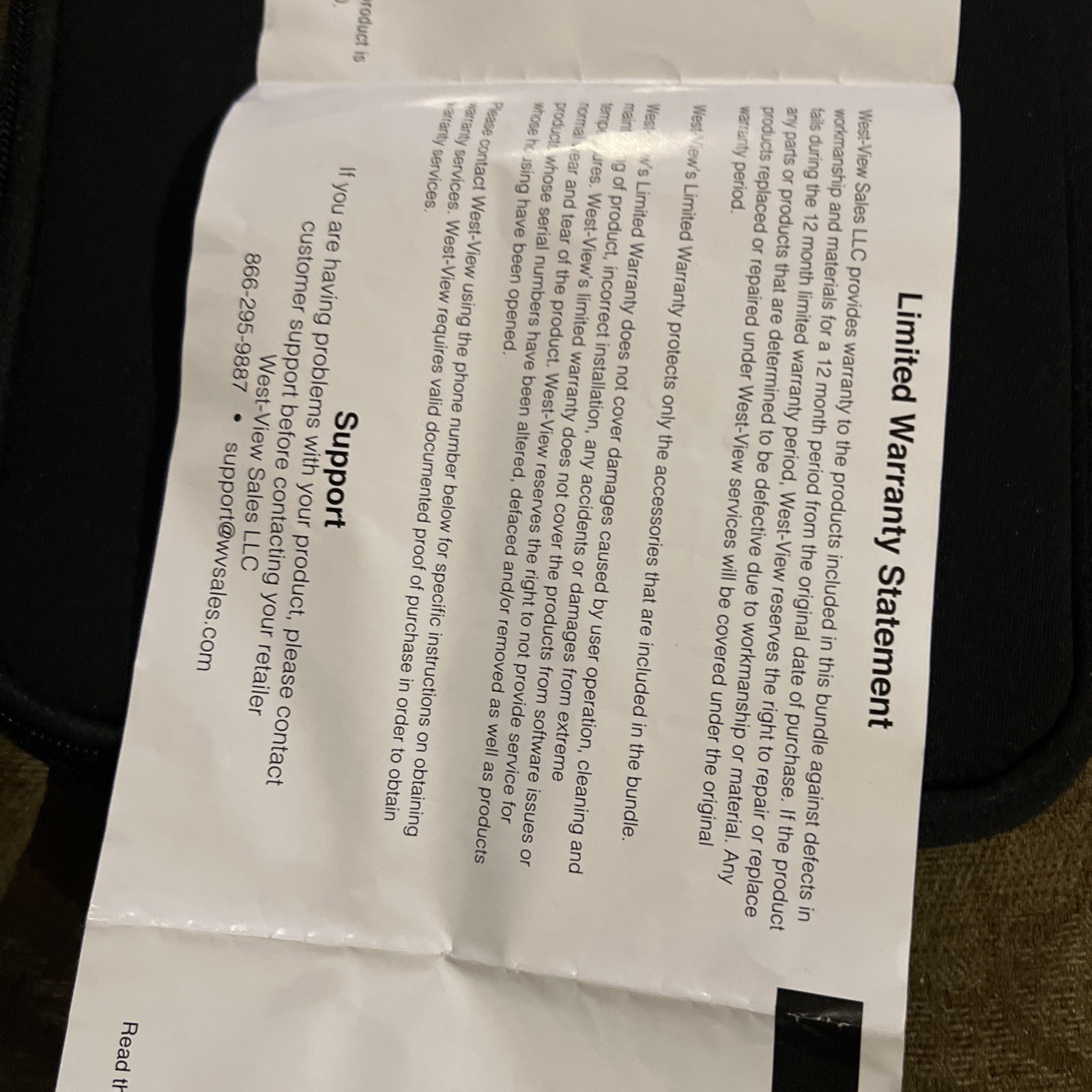 West.View Universal Starter Kit for Tablets missing earphones 