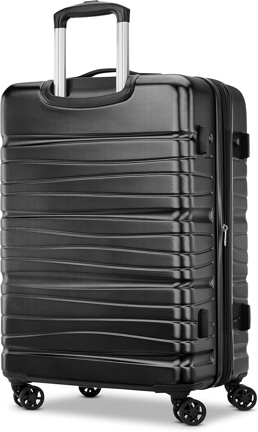 Evolve SE Hardside Expandable Luggage, Bass Black, Large Spinner