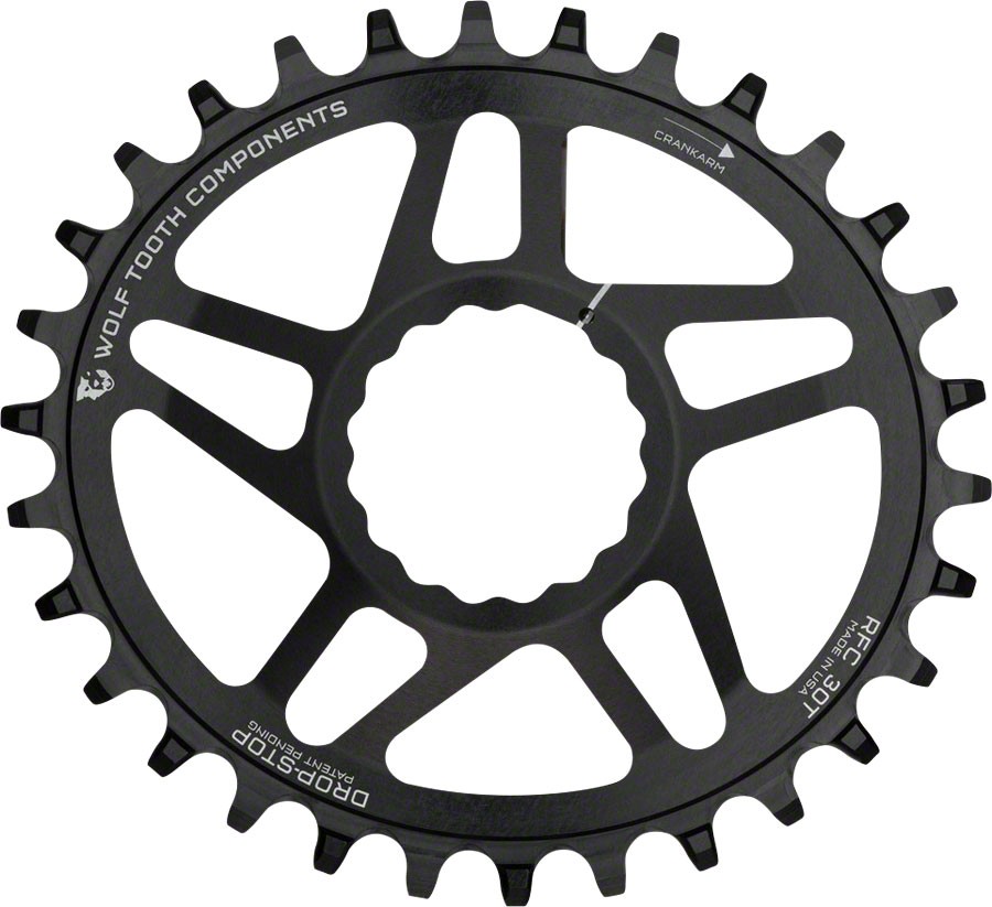 Wolf Tooth Elliptical Direct Mount Chainring - 34t, RaceFace/EastonCINCH Direct