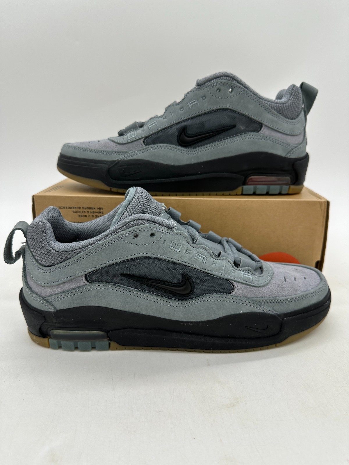 Nike Air Max Ishod Men's Size 7 Women's Size 8.5 Grey Suede Shoes HJ4299 001