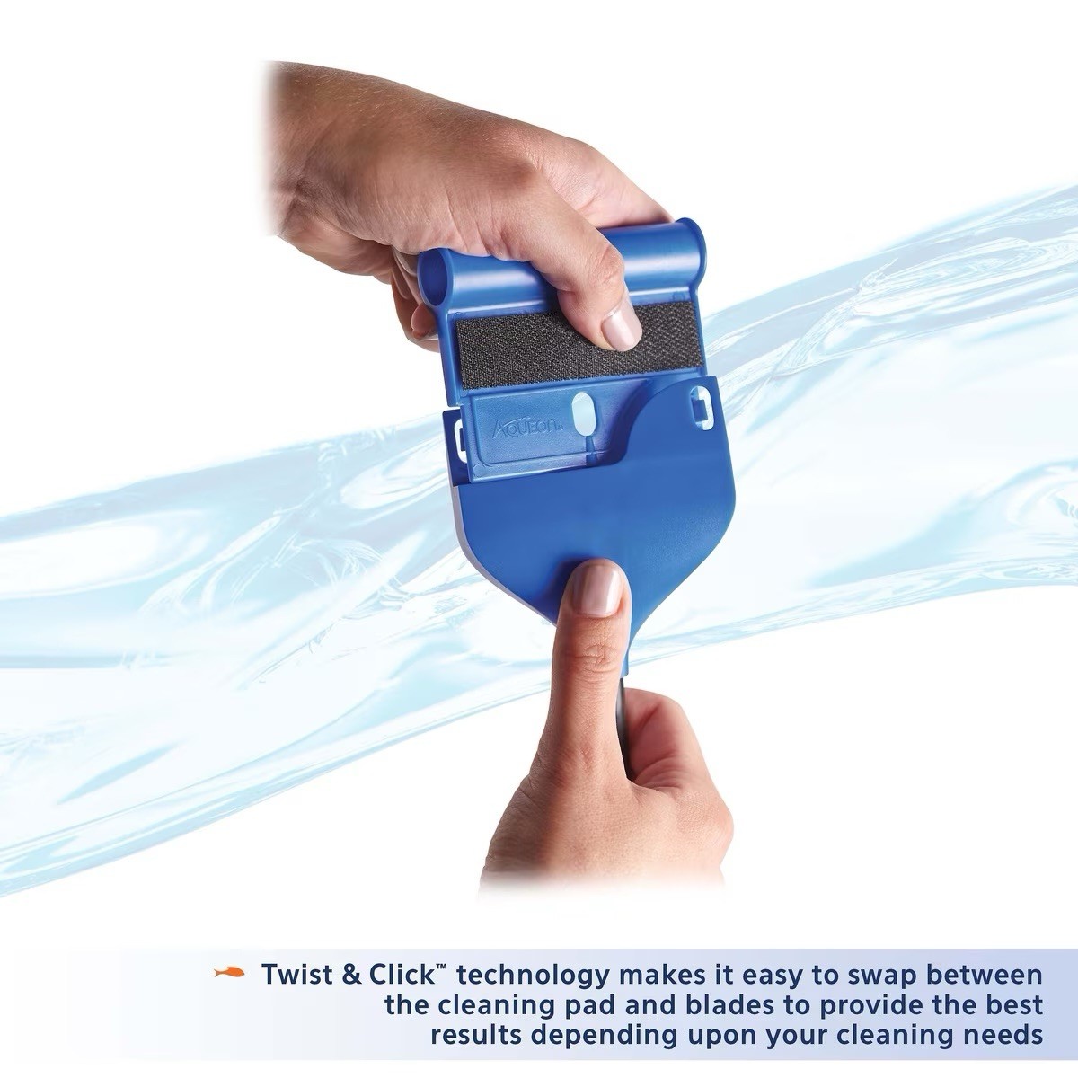 Aqueon ProScraper 3.0 Foam Cleaning Pad & Twist & Click Head (3 PACK)