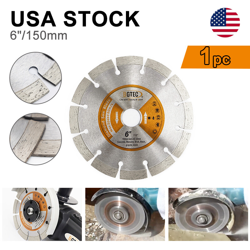 Diamond Segment Saw Blade Concrete Cutting Disc Wheel Granite Marble 6''/150mm