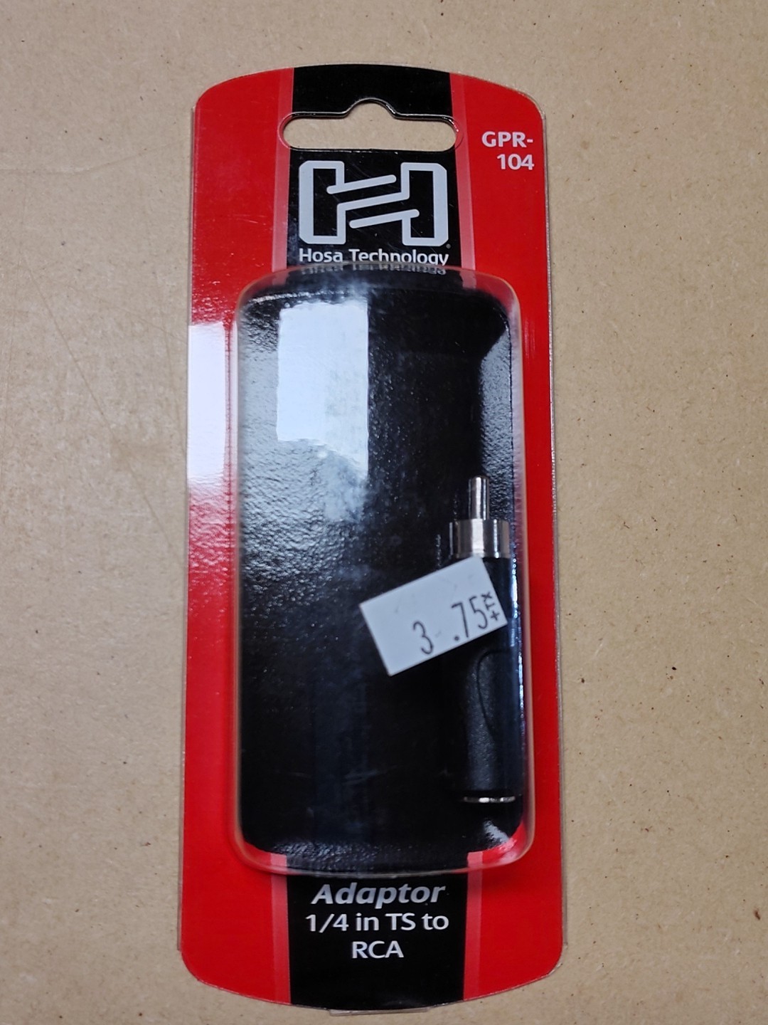 Hosa Adaptor 1/4" TS To RCA