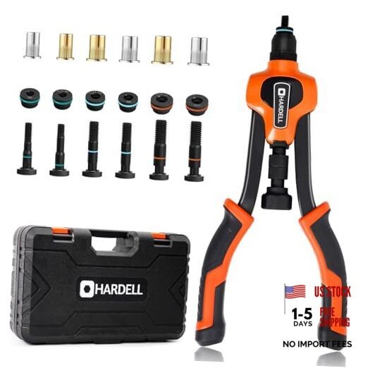 Rivet Nut Tool Kit, 14" Rivnut Tool Kit with 80PCS Rivet 14" Rivet Nut Tool