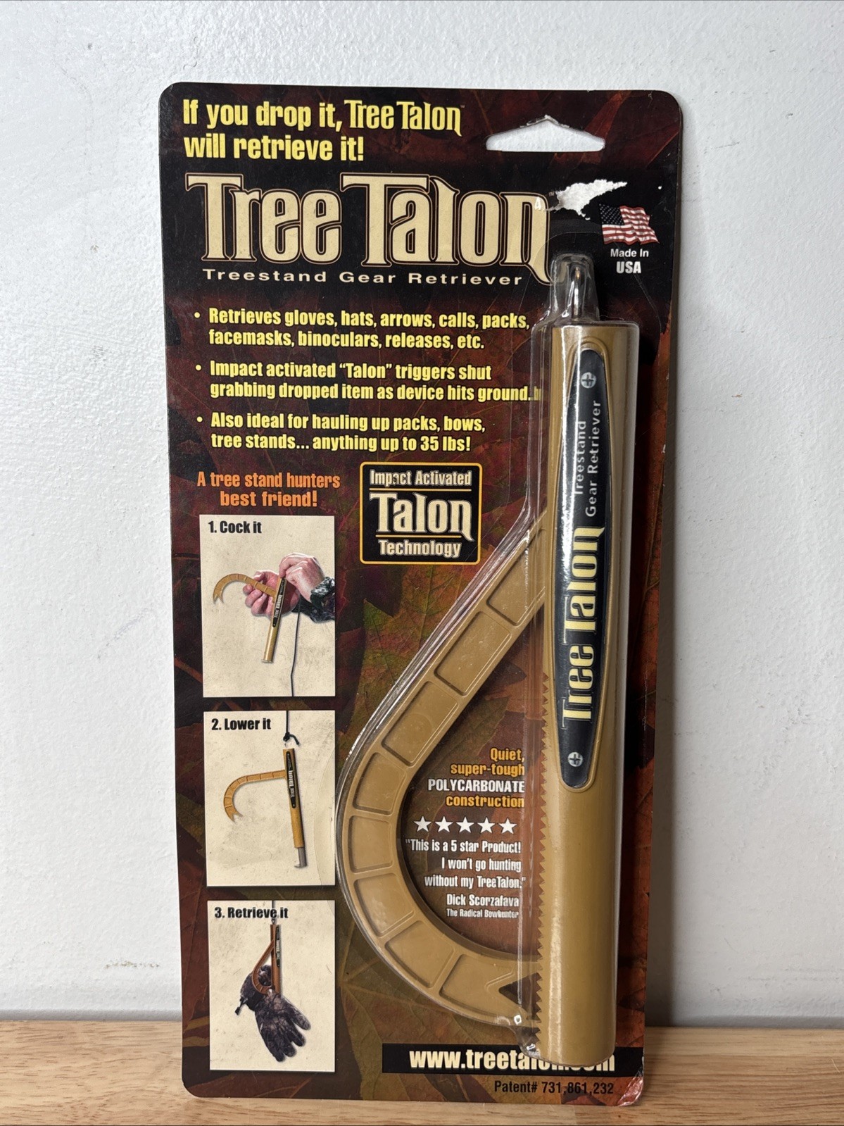 TREE TALON TREESTAND HUNTING GEAR RETRIEVER, New Old Stock, Made in USA!